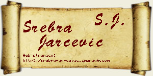 Srebra Jarčević vizit kartica